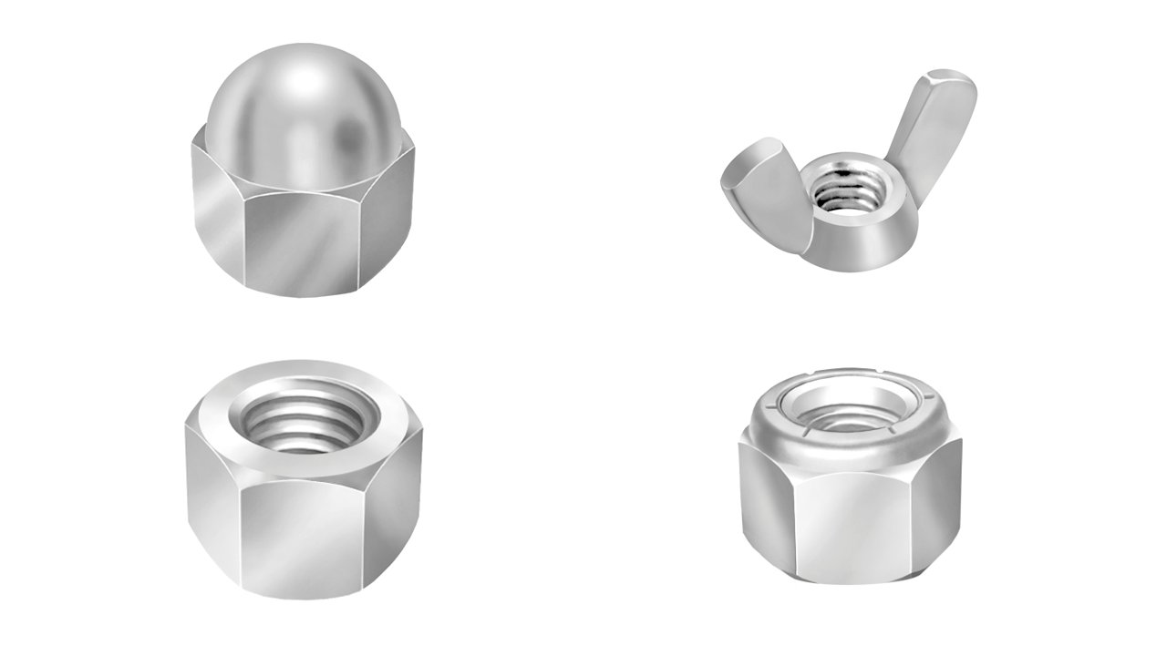 Linha completa de porcas em aço inox 304 FretzShop